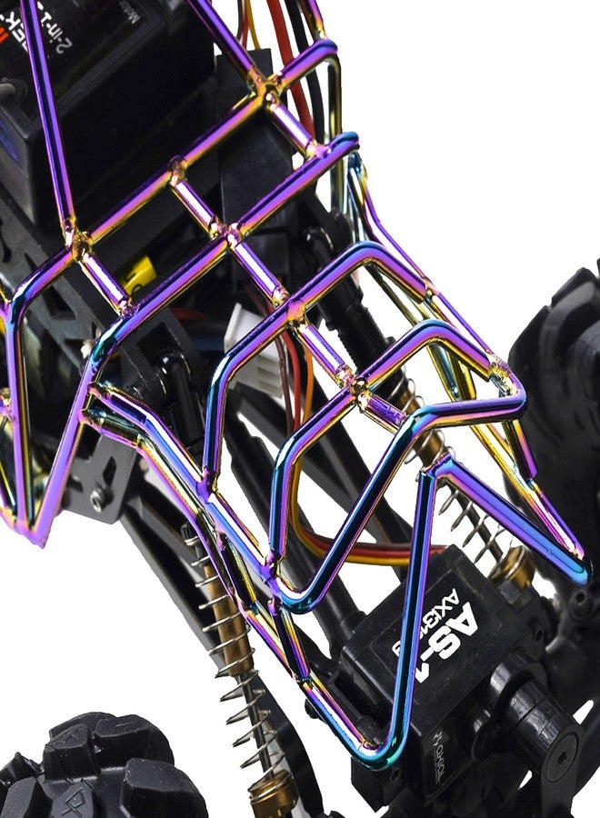 TCRC Multicolored Metal Roll Cage Body Shell with Aluminum LED Lamp Holder for Axial AX24 XC-1 1/24 RC Crawler Car Upgrade Parts - Image 4